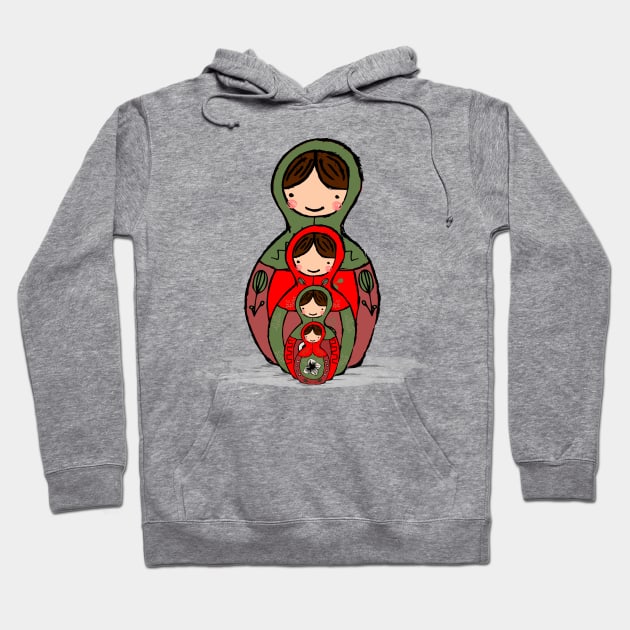 Nesting dolls Hoodie by TheTinyGraphics